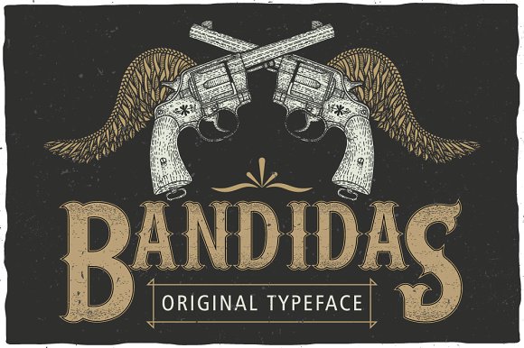 Example font Bandidas Label Font #1